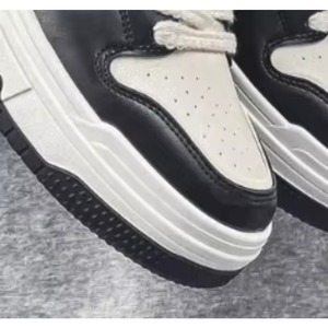 Zapatillas de Caminar con Cordones para Hombre y Mujer, Diseño Casual para Exteriores, Color Negro y Blanco, Transpirables, con Plataforma, para Otoño y Verano 2025 - Product Image 5
