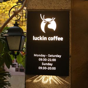 Cubo acrílico LED caja de luz iluminada rectángulo pantalla de publicidad exterior para <span class=keywords><strong>Pub</strong></span>/salón aluminio Shopfront 3D para hospitales - Product Image 3