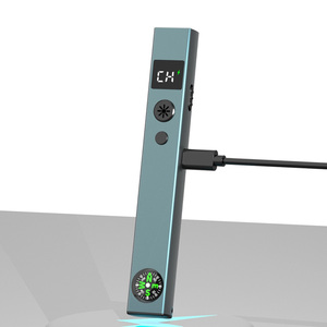 Puntero láser verde Linterna verde, presentaciones largas con brújula + pantalla de visualización, carga tipo C para exteriores, emergencia - Product Image 1