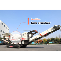 Mini concasseur à mâchoires mobile, concasseur à cône, utilisé pour l'extraction minière et le concassage de pierres de construction, machine de concassage de pierres portable