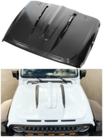 Pièces automobiles 4x4 Accessoires tout-terrain capot moteur en acier pour Jeep Wrangle JL JK capot moteur