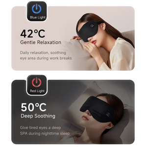 Masque oculaire chauffant portable sans fil rechargeable Yolanda, 2 niveaux de chauffage, masque oculaire occultant pour dormir - Product Image 3