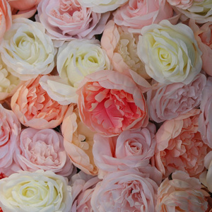 Pannelli di Fiori di Rosa in Seta, Fiori Artificiali per Pareti, per Matrimoni, Feste, Baby Shower, Lauree, Pasqua, Sfondo Personalizzabile, Dimensioni Personalizzabili - Product Image 6