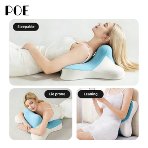 Coussins ergonomiques en mousse <span class=keywords><strong>à</strong></span> <span class=keywords><strong>mémoire</strong></span> <span class=keywords><strong>de</strong></span> <span class=keywords><strong>forme</strong></span> avec support compensé réglable, <span class=keywords><strong>oreiller</strong></span> cervical lavable en machine pour lit et sol - Product Image 3