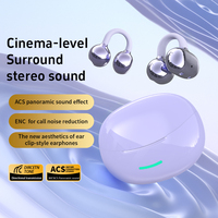 DOQAUS W18 Vente à chaud Crochet d'oreille Clip d'oreille Écouteurs HIFI Stéréo Casque sans fil Lumière ENC Écouteurs étanches pour sports de plein air