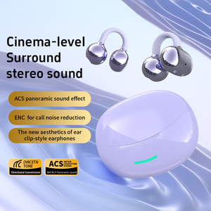 DOQAUS W18 Hot Selling Ear Hook Ear Clip <strong>Earphone</strong> HIFI Stereo Wireless Headphones Light ENC Outdoor Sports Waterproof <strong>Earphones</strong> - Product Image 5