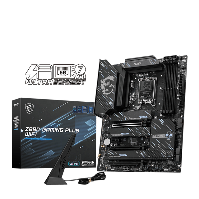 New MSI Z890 GAMING PLUS WIFI Ultra9 DDR5 2.5G LAN WIFI7 PCIe5.0  LGA 1851 CPU for 15th CPU Ultra 9/7/5 285K 265K 245K Processor