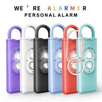 Dispositifs de protection 130 dB, lumière stroboscopique LED sûre, lampe torche, porte-clés d'autodéfense, alarme de sécurité personnelle pour femmes et filles