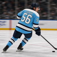 Maillots de hockey sur glace sublimés personnalisés en gros, uniformes d'équipe de hockey pour jeunes, maillots de hockey coupe gardien de but