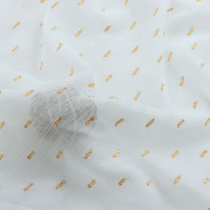 Tessuto in Chiffon Crepe 100% Poliestere Traspirante con Filo Dorato e Ritagli <span class=keywords><strong>per</strong></span> Abbigliamento - Product Image 6