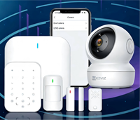 Sistema de Alarma Inteligente para el Hogar con GSM 4G WIFI IP, Alarmas de 120dB, Sistemas de Seguridad para el Hogar, Compatible con CID SIA CMS