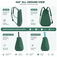 Sac à dos de sport léger et résistant à l'eau en PU et polyester, 30-40L, pour raquettes de tennis, padel et badminton – Vente en gros