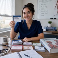 Cartes flash d'infirmière NCLEX RN personnalisées imprimées, service d'impression en gros de jeux de cartes OEM sur pharmacologie et pathologie