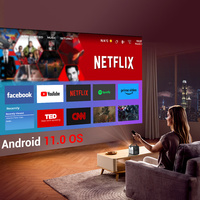 Projecteur intelligent portable BYINTEK U80 Real HD 1080p Home Cinema 3D 4K avec batterie DLP Android