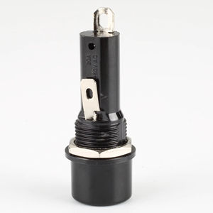 H3-52A đen giữ cầu chì ổ cắm 60A 600V lỗ 13.2mm 6x30mm kính gốm Bảng điều khiển gắn thiết bị điện tử - Product Image 1