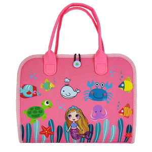 Prezzo di fabbrica low MOQ pink felt Montessori busy board alphabet e mermaid cover design per bambine - Product Image 2