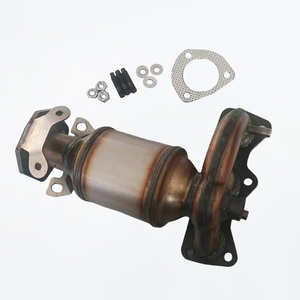 Colector de escape con catalizador para VW Polo 9N <span class=keywords><strong>Skoda</strong></span> <span class=keywords><strong>Fabia</strong></span> 1.2L 3 cilindros 2001-2009 OE 03E253020QX 03E253020PV Kit de ajuste directo - Product Image 5