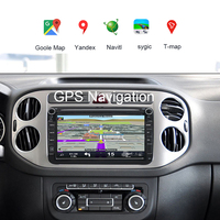 Autoradio Android 8 pouces multimédia Wifi Carplay Android Auto pour VW Golf Passat B6 B7 Seat Octavia Polo Tiguan Volkswagen GPS