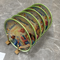 Assiette en mélamine 3D gaufrée, décorative pour le Ramadan et l'Aïd, motif de bénédiction familiale musulmane, souvenir de voyage islamique