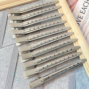 Multifunctional Metal Duck Bill Hair <strong>Clips</strong> DIY Alligator Hair <strong>Clips</strong> <strong>Silver</strong> Salon Hair <strong>Clips</strong> for Sectioning - Product Image 4