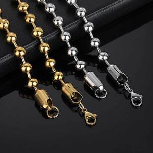 Hip Hop 4mm paslanmaz çelik bizans erkek zincir takı kişiselleştirilmiş zincirler kolye Mens için - Product Image 6