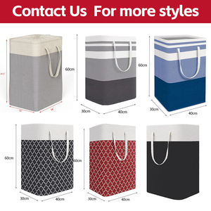 Commercial Collapsible <strong>Laundry</strong> Hamper Large Capacity Freestanding Waterproof Fabric <strong>Basket</strong> for Property and Apartment Supply - Product Image 2