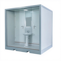 Toilette portable de luxe moderne en conteneur, détachable, avec douchette bidet et lavabo, pour salle de bain, cuisine, usage extérieur, adultes, personnes âgées, respirante