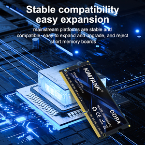 Kimtank <span class=keywords><strong>RAM</strong></span> <span class=keywords><strong>DDR4</strong></span> 4GB 8GB 16GB 2133 2400 2666 3200MHz SODIMM Máy tính xách tay <span class=keywords><strong>RAM</strong></span> <span class=keywords><strong>PC4</strong></span> <span class=keywords><strong>19200</strong></span> 21300 25600 260pin 1.2V - Product Image 5