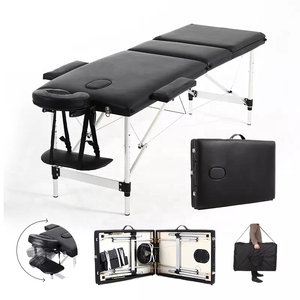 <b>Portable</b> Foldable Massage Table Aluminum Massage <b>Bed</b> with Headrest Armrests and Carry Bag for Salon Studio - Product Image 4