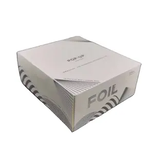 Benutzer definierte Farbbox 14 15 Mikron geprägte Haar folie 500 Blatt Pop-up-Blatt folien für Haare 5x11 Zoll