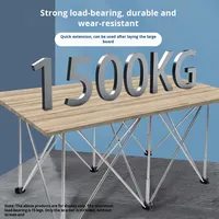 Plateforme de travail multifonctionnelle télescopique pliable à pieds d'araignée, support de pied, support pour 4/6/8/9/10/12/15 pieds