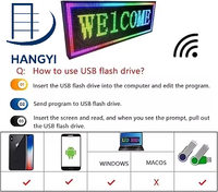 Panneau d'affichage LED défilant P10 IP65 intérieur/extérieur, couleur intégrale, WiFi, programmable