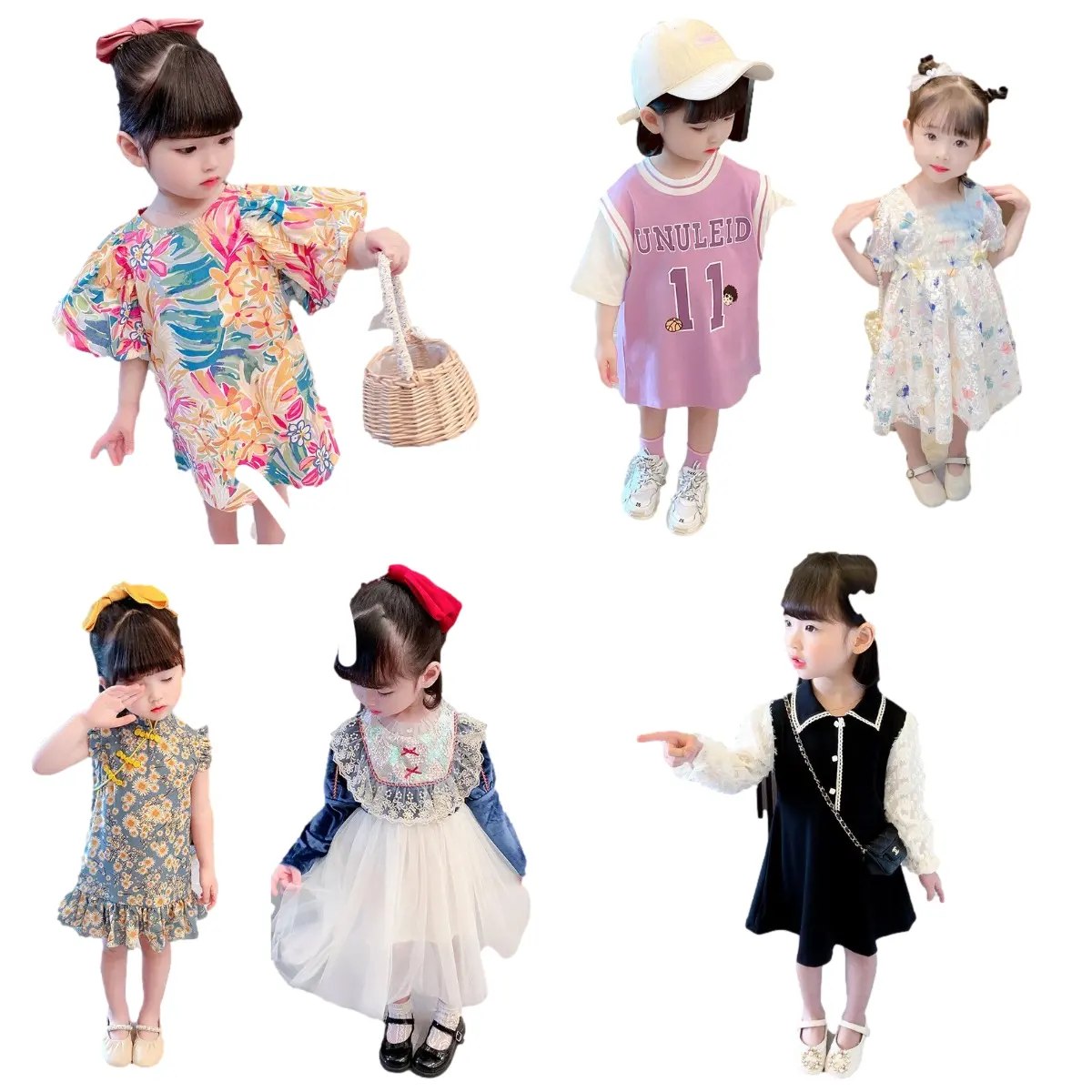Girl rites drag princess skirt spot performance clothes summer girls dress manufacturers wholesale