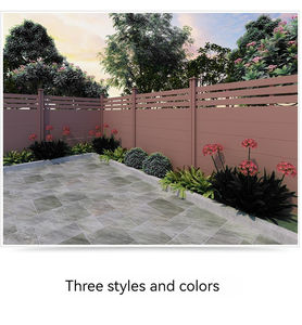 Clôture de jardin en panneau WPC écologique, cadre en alliage d'aluminium moderne, résistant aux UV et imperméable, prix d'usine, installation facile, <span class=keywords><strong>180x180</strong></span> - Product Image 6