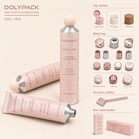 Tube en aluminium imprimé sur mesure pour emballages de crème pour les mains et de soins de la peau, tailles personnalisables (30ml/50ml/60ml/80ml/100ml)