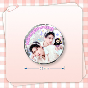 Oferta Especial: Pin de Solapa Redondo HD de Tinplate y Acrílico de JimmySea LingOrm KengNamping AouBoom Sky Nani ENGLOT GMMTV, Regalo para Fans - Product Image 3