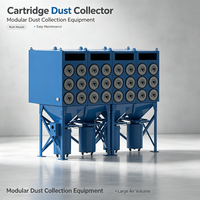 Collecteur de poussière horizontal industriel à cartouches, unité de filtration pour l'extraction des fumées de soudage, pour l'élimination des fumées de soudage