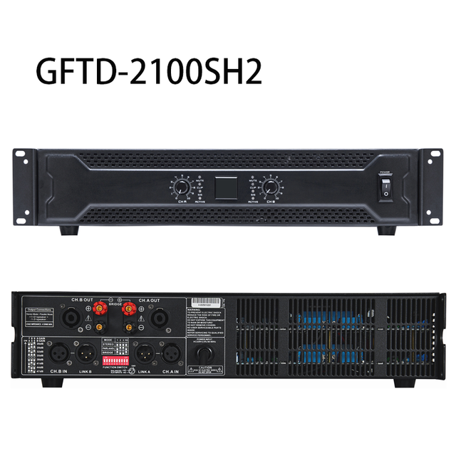 Professional Power Amplifier 2 Channels 2U Storage Metal 8 1000W/1500W 4 3000W*2 Surround Sound Ready Durable
