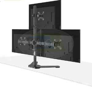 Ba màn hình gắn kết cho 15-27 inch miễn phí-đứng bàn đứng với chức năng xoay quản lý cáp màn hình cánh tay bàn gắn kết - Product Image 2