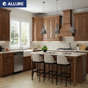 Allure Industriale Americano Del Progettista di Design Moderno Cucina Aperta con Isola Disegni - Product Image 1