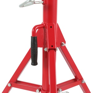 Wholesale Adjustable Height V-<b>roller</b> Vise Stand Extendable Tripod Clamp with Manual Drive for <b>Metal</b> Pipe Support - Product Image 2