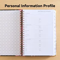 Carnet de notes personnalisé à spirales, A5, en cuir PU, couverture rigide en PVC, journal, agenda, impression thermique, école, entreprise, bureau, cadeau