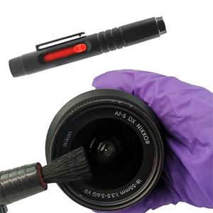 High Quality 3 in 1 Carbon Head Lens Cleaner <b>Pen</b> Dust Cleaner with <b>Retractable</b> Brush - Product Image 1