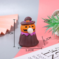 Jouets Squishy d'Halloween : Petites lanternes citrouilles classiques en plastique – Idéal pour la manipulation ludique. Décorations de scène, cadeaux et ornements