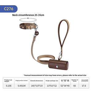 Correa para Perro de Material PU Ecológico Sólido con Cierre de Botón para Cachorros Medianos/Grandes, Antidesgarro, Suministros para Mascotas - Product Image 5