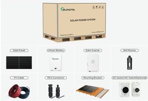 完全な 12kw 太陽光発電システム 家庭用 ハイブリッド 8000w ソーラーパネル 10000w フル 10kw キット オフグリッド 太陽エネルギー システム - Product Image 2