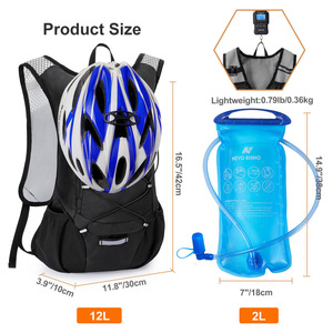 New Rhino Hydration Backpack 60 Fl Oz Cycling Daypack Outdoor Sports Water Resistant Lightweight Unisex - Product Image 4