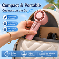 Ventilateur USB portable OEM/ODM à moteur sans balais, affichage numérique, batterie 4000 mAh, commande par bouton, haute vitesse, usage domestique, faible MOQ