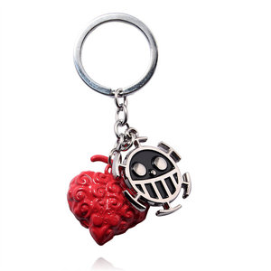 8 Styles <span class=keywords><strong>Luffy</strong></span> Démon <span class=keywords><strong>Fruit</strong></span> Pièce Cosplay Alliage Cartoon Anime Porte-clés - Product Image 5