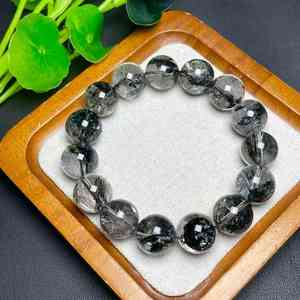 กำไลข้อมือเพชรเฮอร์คิเมอร์ขัดเงา ลดราคาพิเศษ คริสตัลธรรมชาติ เครื่องประดับอัญมณีสำหรับผู้หญิง หินบำบัด ของขวัญ - Product Image 6